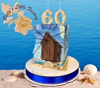 The windmill in Nessebar - Cake by CvetyAlexandrova