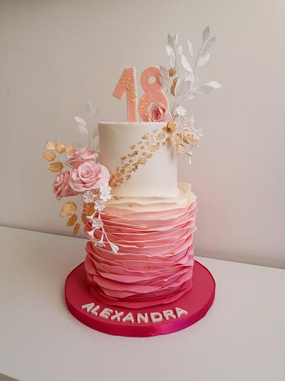 18 years old cake - Cake by ginaraicu