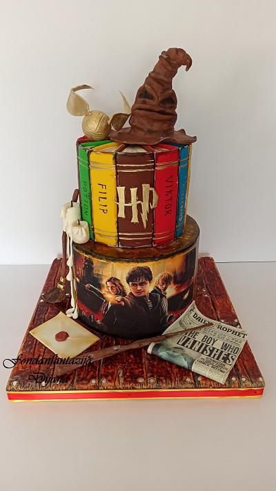 Harry Potter themed cake - Cake by Fondantfantasy