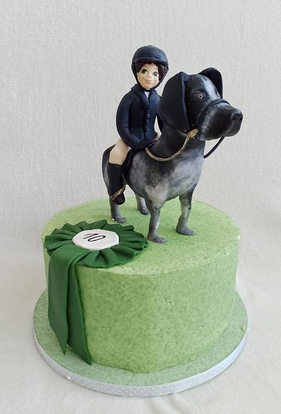 A riding dog - Cake by Anka