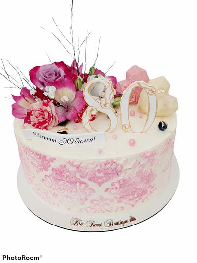 Happy 80th birthday  - Cake by Kristina Mineva