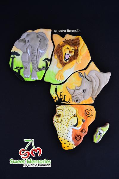 Wild Animals Cookie - African Pride Collab - Cake by Clarisa Borunda
