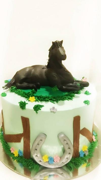 Horse racing theme cake - Cake by Shivani Erichedu