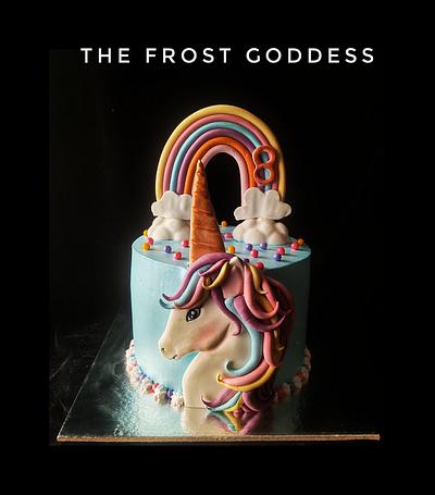 Unicorn rainbow cake - Cake by thefrostgoddess