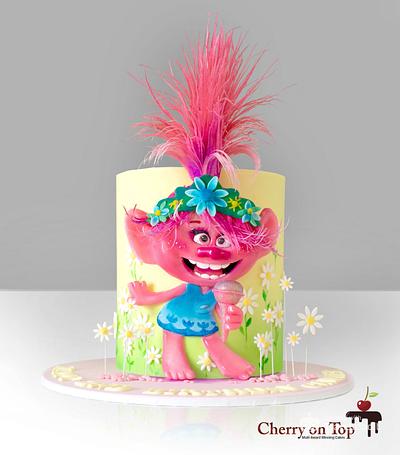"Who wants to party?" - Princess Poppy Cake  - Cake by Cherry on Top Cakes