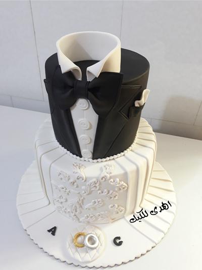 كيكة الزفاف - Cake by Alhudacake 