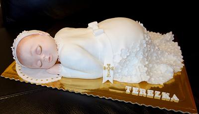 baby on baptism - Cake by OSLAVKA