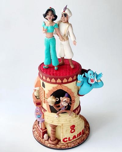 Princess Jasmine and Aladdin - Cake by Dsweetcakery
