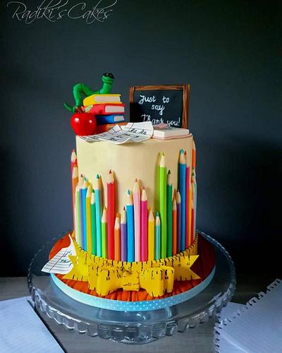 Thank you,Teacher - Cake by Radoslava Kirilova (Radiki's Cakes)