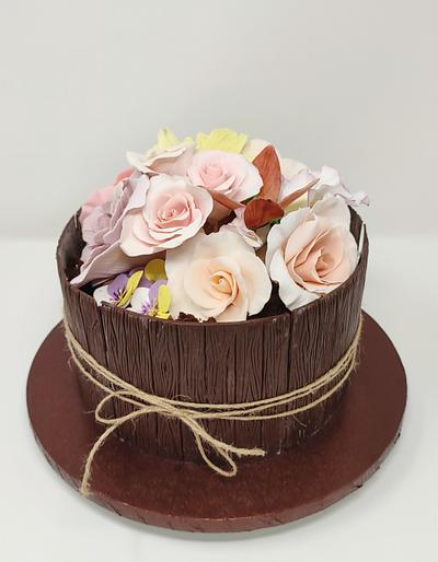 Cioccolato e Fiori - Cake by Annette Cake design