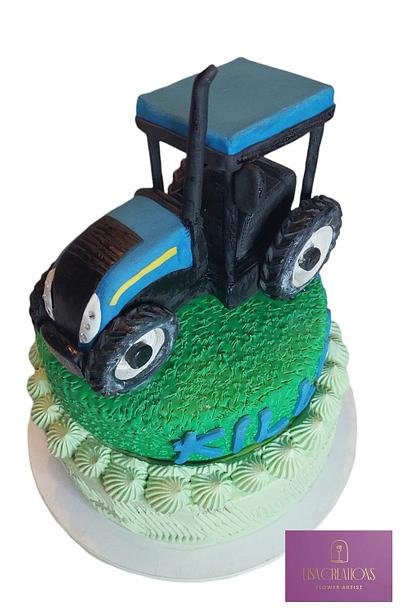 Tractor Birthday cake  - Cake by Lisa Creations 