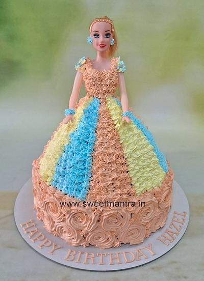 2 tier Barbie Doll cake - Cake by Sweet Mantra Homemade Customized Cakes Pune