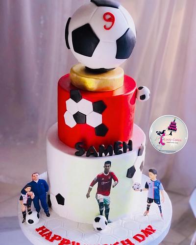Soccer ⚽️ Cake  - Cake by Looly cakes