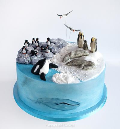 Antarctica birthday cake - Cake by Kasserina Cakes