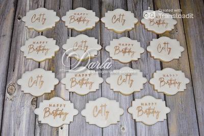Birthday cookies  - Cake by Daria Albanese