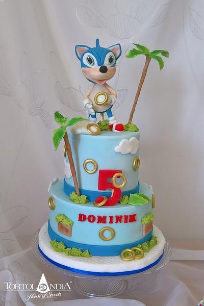 Sonic  Hedgehog - Cake by Tortolandia