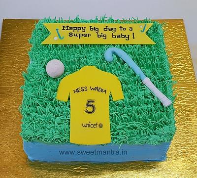 Hockey cake - Cake by Sweet Mantra Homemade Customized Cakes Pune