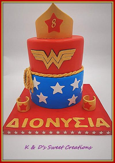 Wonder woman cake - Cake by Konstantina - K & D's Sweet Creations