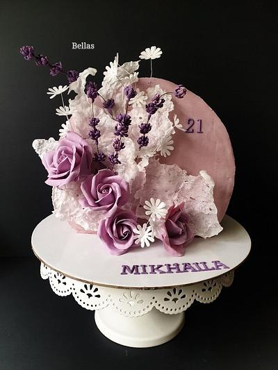 21st birthday cake  - Cake by Bella's Cakes 