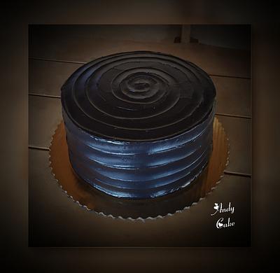 Simple black cake - Cake by AndyCake