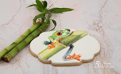 Travis the Tree Frog Cookie Art 🐸🎋 - Cake by Bobbie