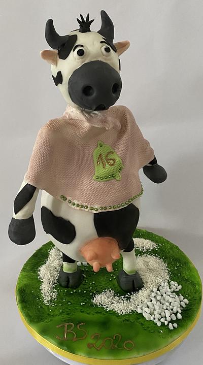 Cow Birthday Cake - Cake by Birgit