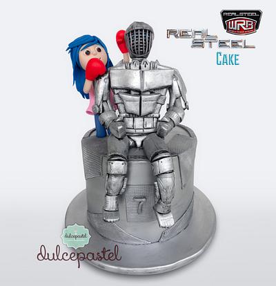 Torta Robot en Medellín (Reel Steal movie) - Cake by Dulcepastel.com
