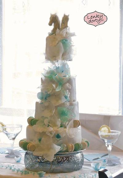 Horse theme - wedding cake - Cake by Lenkydorty