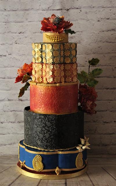 Colorful Wedding Cake  - Cake by Dr RB.Sudha
