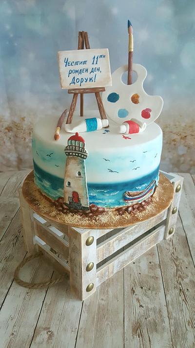Cake'On the shore' - Cake by Suzi Suzka