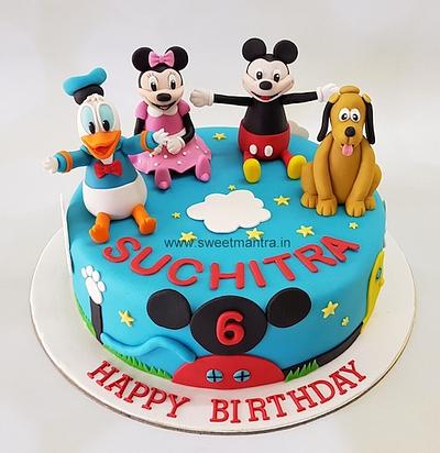 Mickey Minnie cake - Cake by Sweet Mantra Homemade Customized Cakes Pune