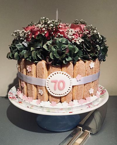 Tiramisu Floral Cake - Cake by Sugar by Rachel