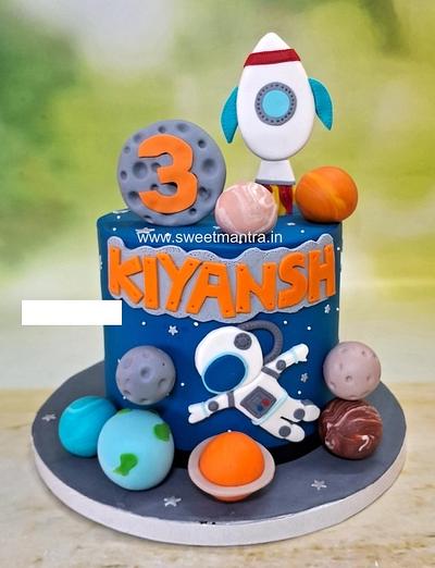 Astronaut and Rocket cake - Cake by Sweet Mantra Homemade Customized Cakes Pune