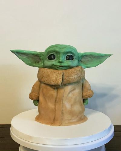 Baby Yoda Cake - Cake by Cakes By Skooby