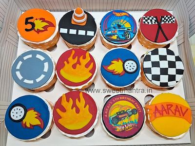 Hot wheels cupcakes - Cake by Sweet Mantra Homemade Customized Cakes Pune