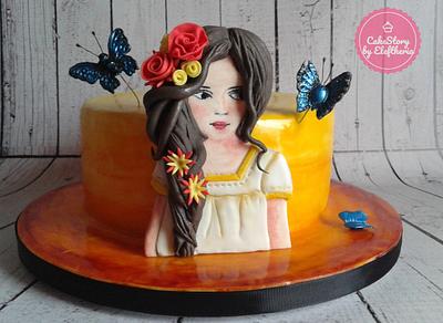 Butterfly girl cake - Cake by Eleftheria Tarrou