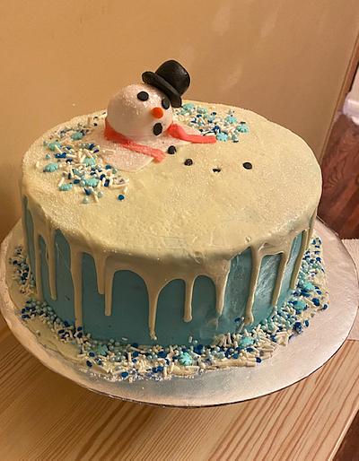 MELTING SNOWMAN - Cake by Julia 