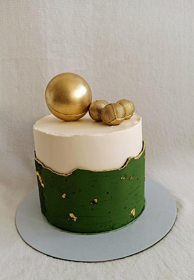 Green and gold - Cake by Anka