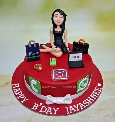 Customised cake for fiance - Cake by Sweet Mantra Homemade Customized Cakes Pune