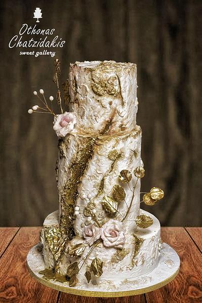 Texture - bass relief wedding cake  - Cake by Othonas Chatzidakis 