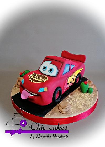 Lightning McQueen car - Cake by Radmila