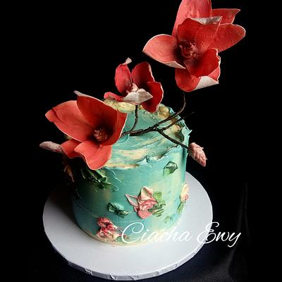 Magnolia  - Cake by Ewa