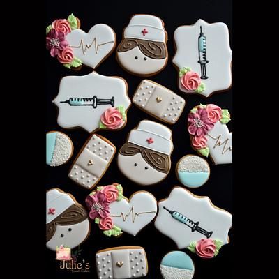 Sweet nurse cookies :) - Cake by Julie's Sweet Cakes