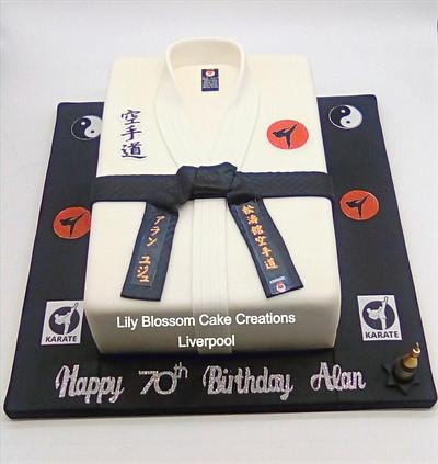Karate Martial Arts Cake - Cake by Lily Blossom Cake Creations