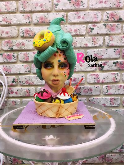 Bust cake  - Cake by Rola sarhan