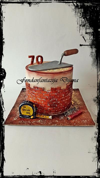 Builder cake - Cake by Fondantfantasy
