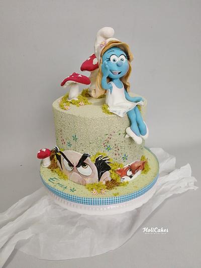 The Smurfs - Cake by MOLI Cakes