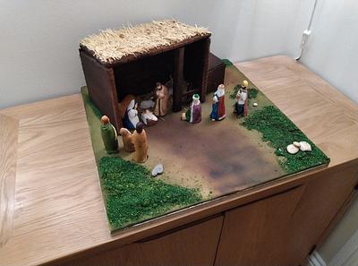 Nativity Christmas cake - Cake by TheCakemanDulwich