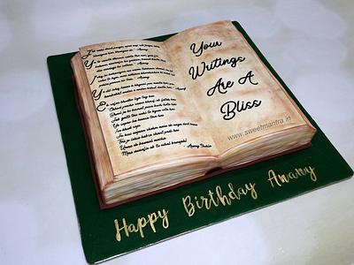Cake for a Writer - Cake by Sweet Mantra Homemade Customized Cakes Pune