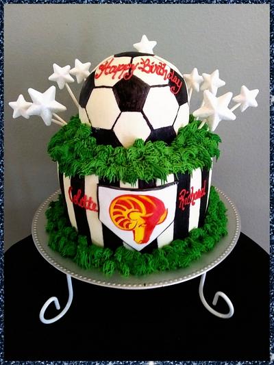Soccer Cake  - Cake by Bethann Dubey